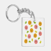 Porte-clés Porte - clé Citrus Multi Monogramme carré double f (Devant gauche)