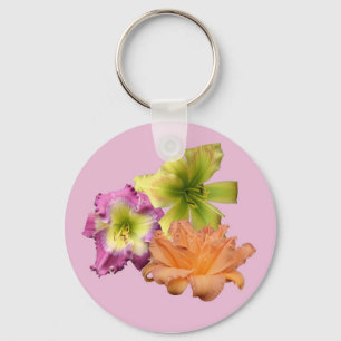Porte-clés Porte - clé classique de Daylily de bouton