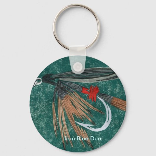 Porte-clés Porte - clé classique de vol de truite "Iron Blue  (Recto)