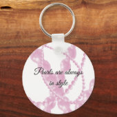 Porte-clés Porte - clé Classy Pink Pearls (Recto)