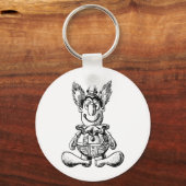 Porte-clés porte - clé clown vintage (Recto)