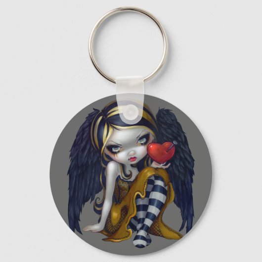 Porte-clés porte - clé "Coeur des ongles" (Recto)