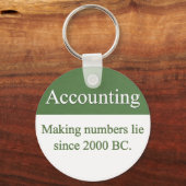 Porte-clés Porte - clé comptable (Recto)