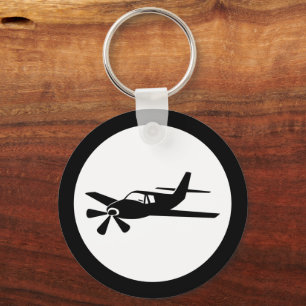Porte-clés Porte - clé concepteur d'avion noir