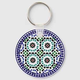 Porte-clés Porte - clé conçu avec du zellige marocain