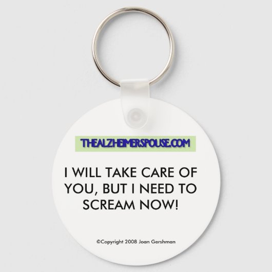 Porte-clés Porte - clé conjoint Alzheimer - Humour (Recto)