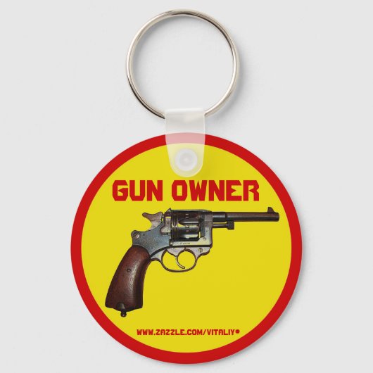 Porte-clés porte - clé cool propriétaire d'arme (Recto)