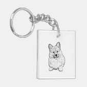 Porte-clés Porte - clé - Corgi gallois mignon (Devant gauche)