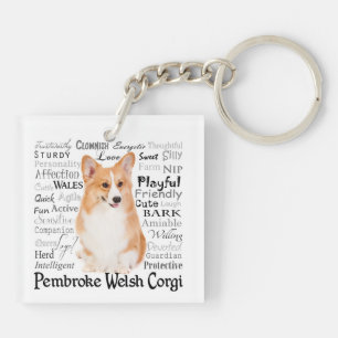 Porte-clés Porte - clé Corgi Traits