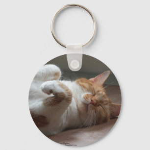 Porte-clés Porte - clé couché chat mignon