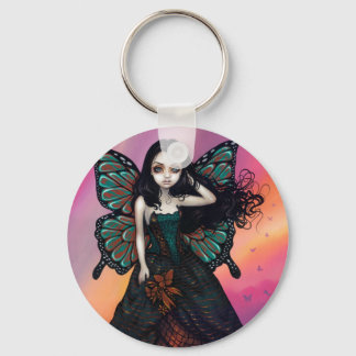 Porte-clés porte - clé "coucher de soleil papillon"