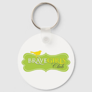 Porte-clés Porte - clé courageux de club de filles - couleur