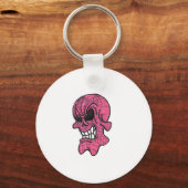 Porte-clés Porte - clé crâne rose (Recto)
