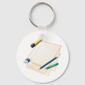 Porte-clés Porte - clé crayon et papier (Verso)