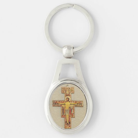 Porte-clés Porte - clé--Croix franciscaine (Devant)