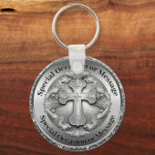 Porte-clés Porte - clé croix personnalisées (Recto)