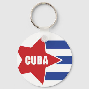 Porte-clés porte - clé cubain de drapeau