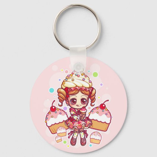 Porte-clés Porte - clé Cupcake-chan (Recto)