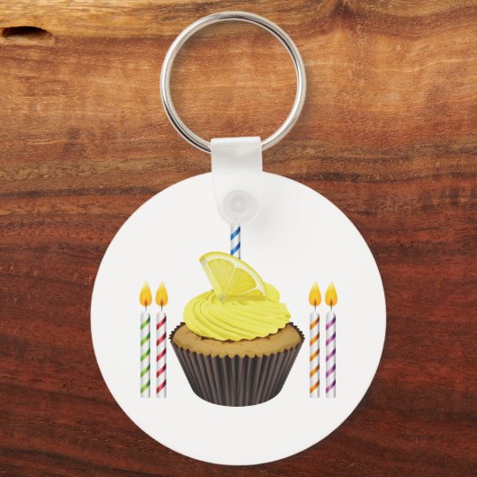 Porte-clés Porte - clé Cupcake Et Bougies (Recto)