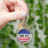 Porte-clés Porte - clé customisé des Etats-Unis (main)