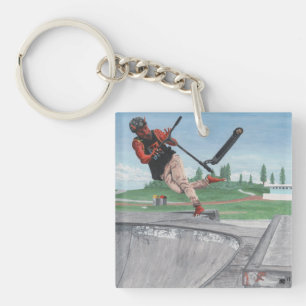 Porte-clés Porte - clé d'acrylique d'art d'imaginaire de tou