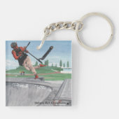 Porte-clés Porte - clé d'acrylique d'art d'imaginaire de tour (Dos)