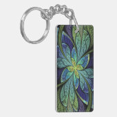 Porte-clés Porte - clé d'acrylique de rectangle de Chanteuse (Devant gauche)