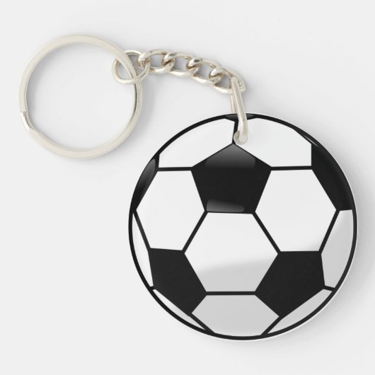Porte-clés Porte - clé d'acrylique de Soccerball (Devant)