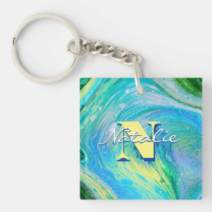 Porte-clés Porte - clé d'aération bleu acrylique Aqua