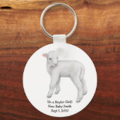 Porte-clés Porte - clé d'agneau personnalisable (Recto)