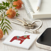 Porte-clés Porte - clé Dala Horse (Devant Droit)