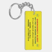 Porte-clés Porte - clé d'alerte de secours d'empreinte de (Devant gauche)