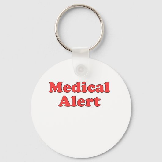 Porte-clés Porte - clé d'alerte Médicale (Recto)
