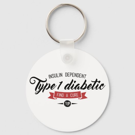 Porte-clés Porte - clé d'alerte T1D (Recto)