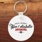 Porte-clés Porte - clé d'alerte T1D (Recto)