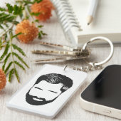 Porte-clés Porte - clé d'amour de barbe (Devant droit)