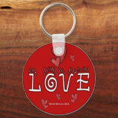 Porte-clés Porte - clé d'amour (double face/personnalisation) (Recto)