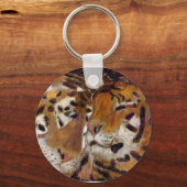 Porte-clés porte - clé d'amour tigre (Recto)