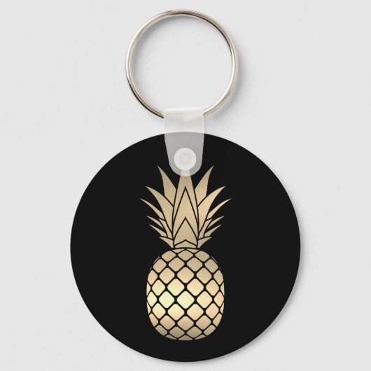 Porte-clés Porte - clé d'ananas Faux Gold (Recto)