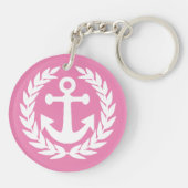 Porte-clés Porte - clé d'ancre nautique de nom de bateau pers (Dos)