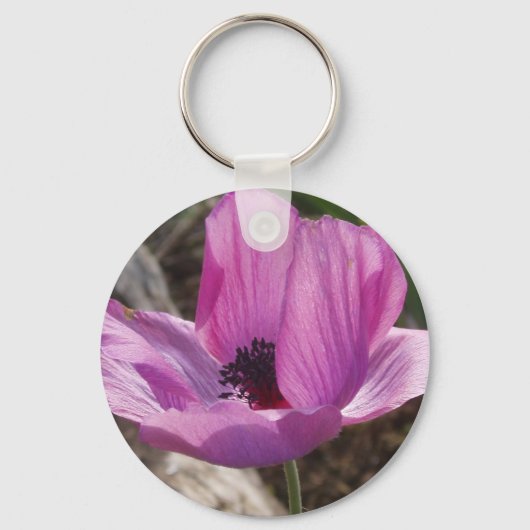 Porte-clés Porte - clé d'anémone violet (Recto)