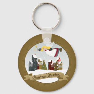 Porte-clés Porte - clé d'ange de Noël