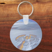 Porte-clés porte - clé d'ange-neige (Recto)