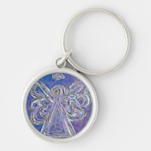 Porte-clés Porte - clé d'angle d'argent violet
