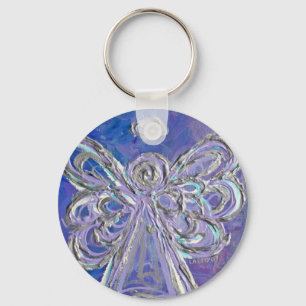Porte-clés Porte - clé d'angle d'argent violet