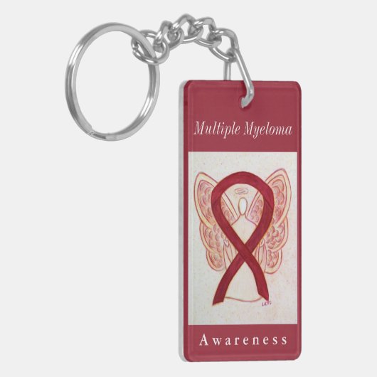 Porte-clés Porte - clé d'angle de ruban de sensibilisation au (Devant gauche)