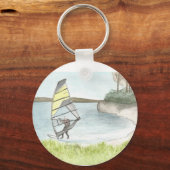 Porte-clés porte - clé d'aquarelle (Recto)