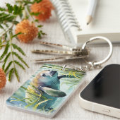 Porte-clés Porte - clé d'aquarelle de Manatee (Devant droit)