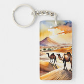 Porte-clés Porte - clé d'aquarelle du désert du Sahara (Devant)