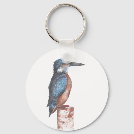 Porte-clés Porte - clé d'aquarelle Kingfisher (Recto)
